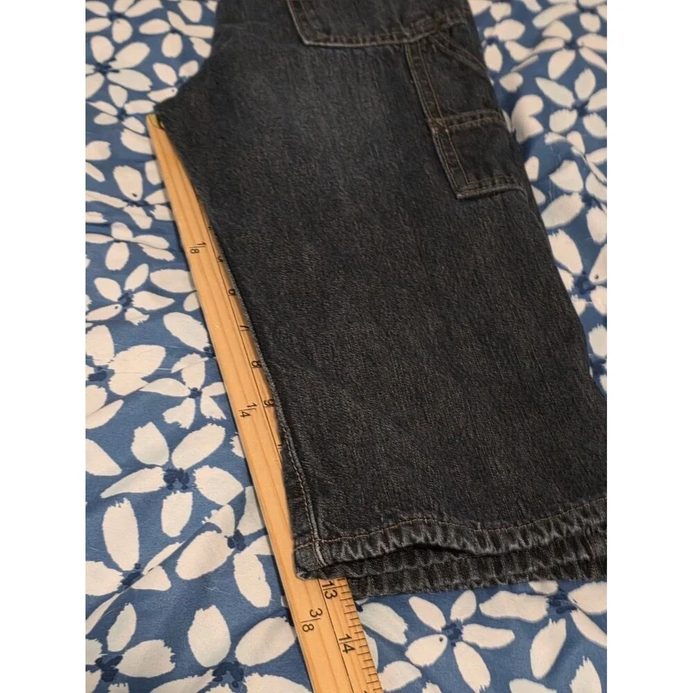 VTG OshKosh B'gosh Overalls Vestbak Plaid Flannel Lined Size 2T